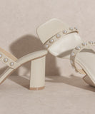 Victoria- Pearl Strap Heel