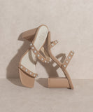 Victoria- Pearl Strap Heel