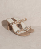 Victoria- Pearl Strap Heel