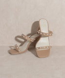 Victoria- Pearl Strap Heel