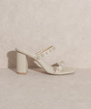 Victoria- Pearl Strap Heel