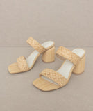 Kayla Raffia Heels