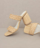 Kayla Raffia Heels