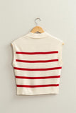 Striped Polo Vest