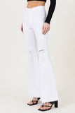 WHITE OUT HIGH WAISTED FLARE JEANS